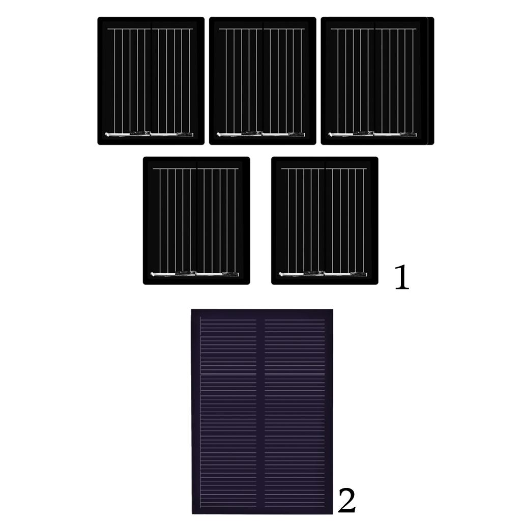 5Pcs Mini Solar Panel Polycrystalline Silicon DIY Battery Charger 30x25mm 1V