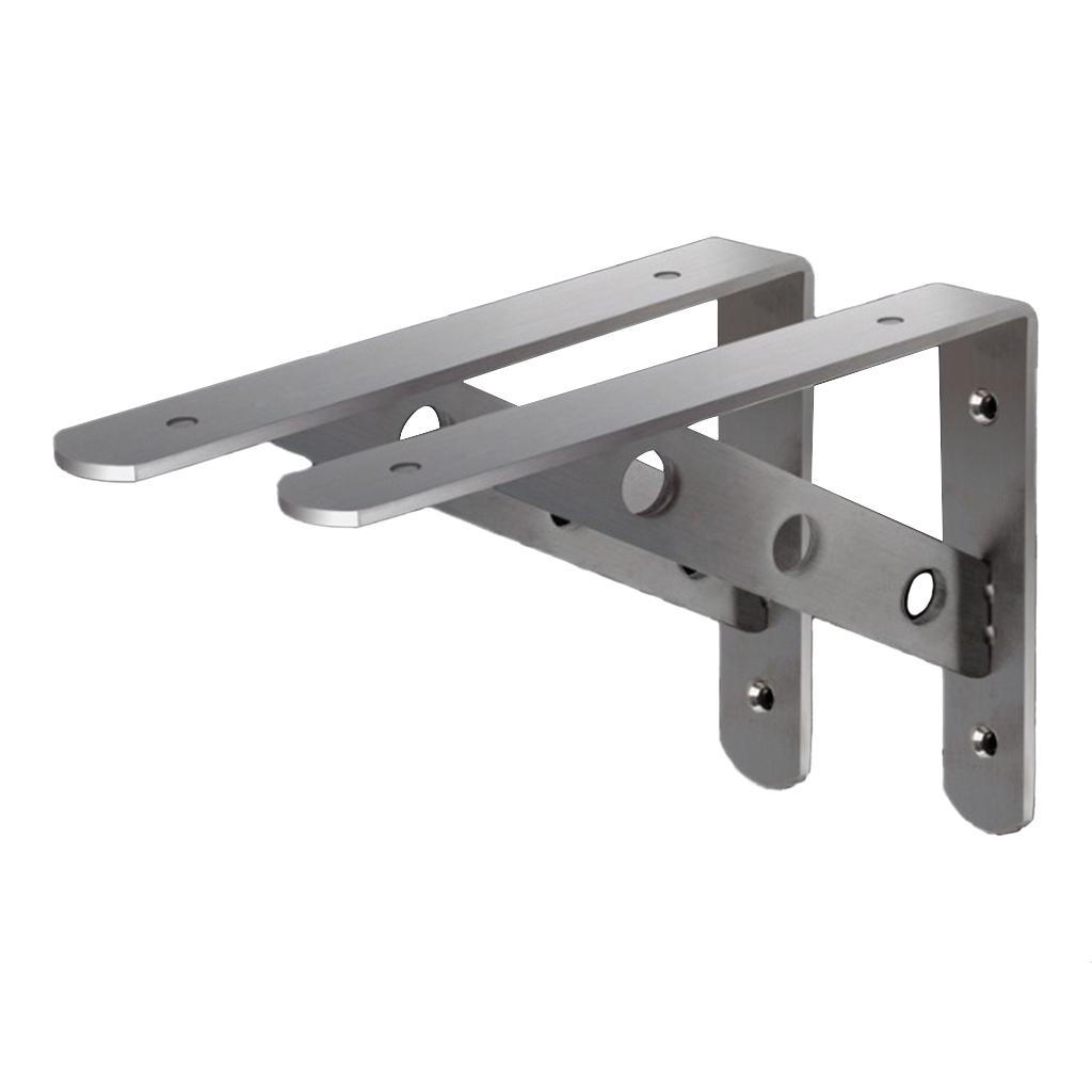 2pcs Wandregal Halterung Metall Heavy Duty Supporter L förmigen Wandbehang 