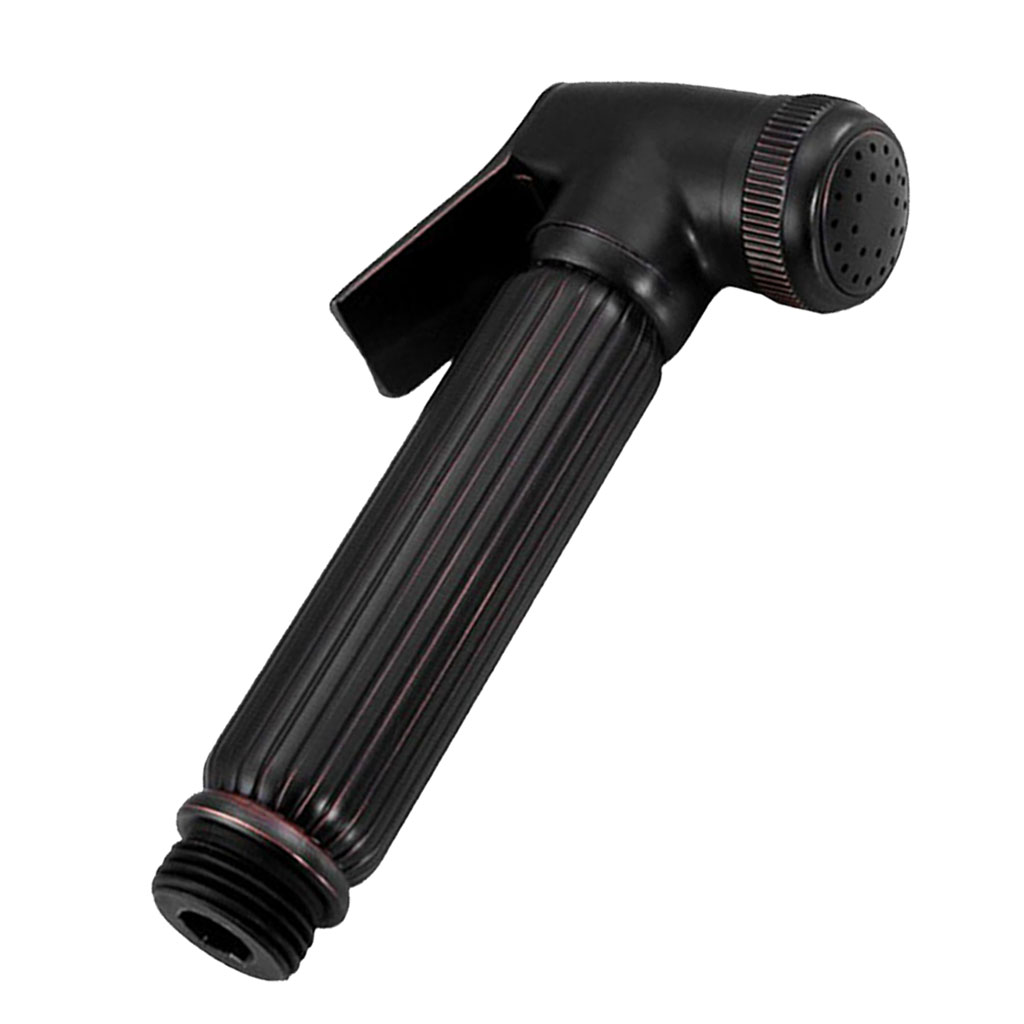 Copper Handheld Toilet Bidet Sprayer Showerhead Diaper Sprayer  Black