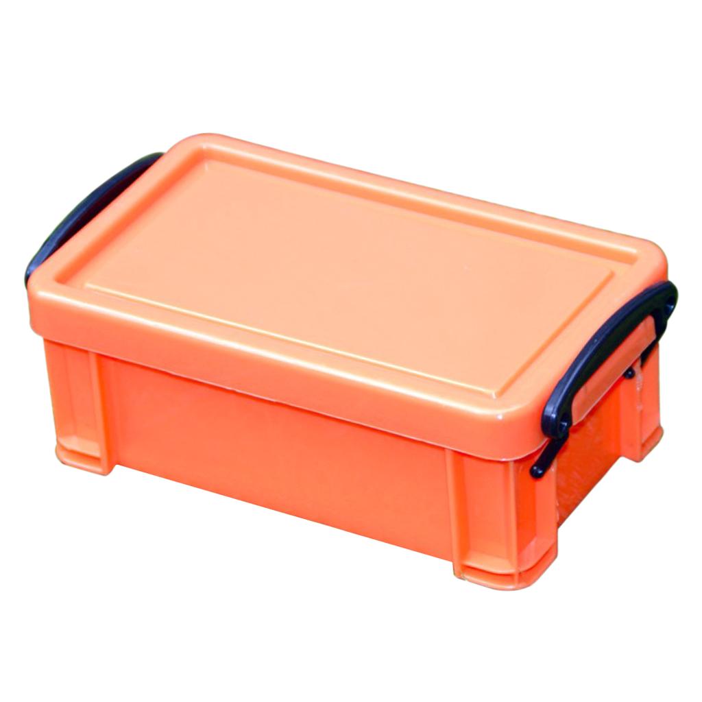 Home Furnishing Box 0.5L Latch Box Colorful with Lid Food Sealed Case Orange