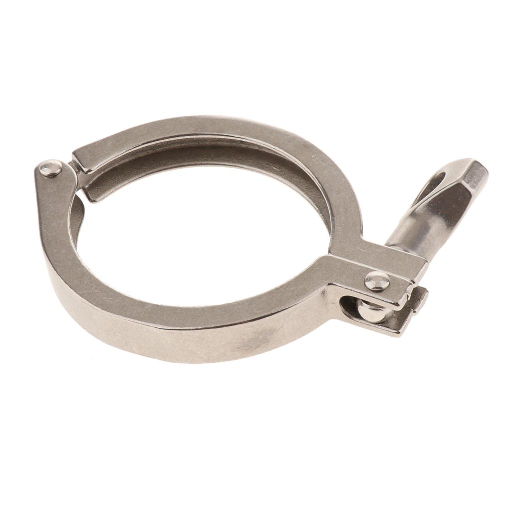 304 Stainless Steel Sanitary Fit Clamps Sanitary Chuck Multi Applied 77.5mm