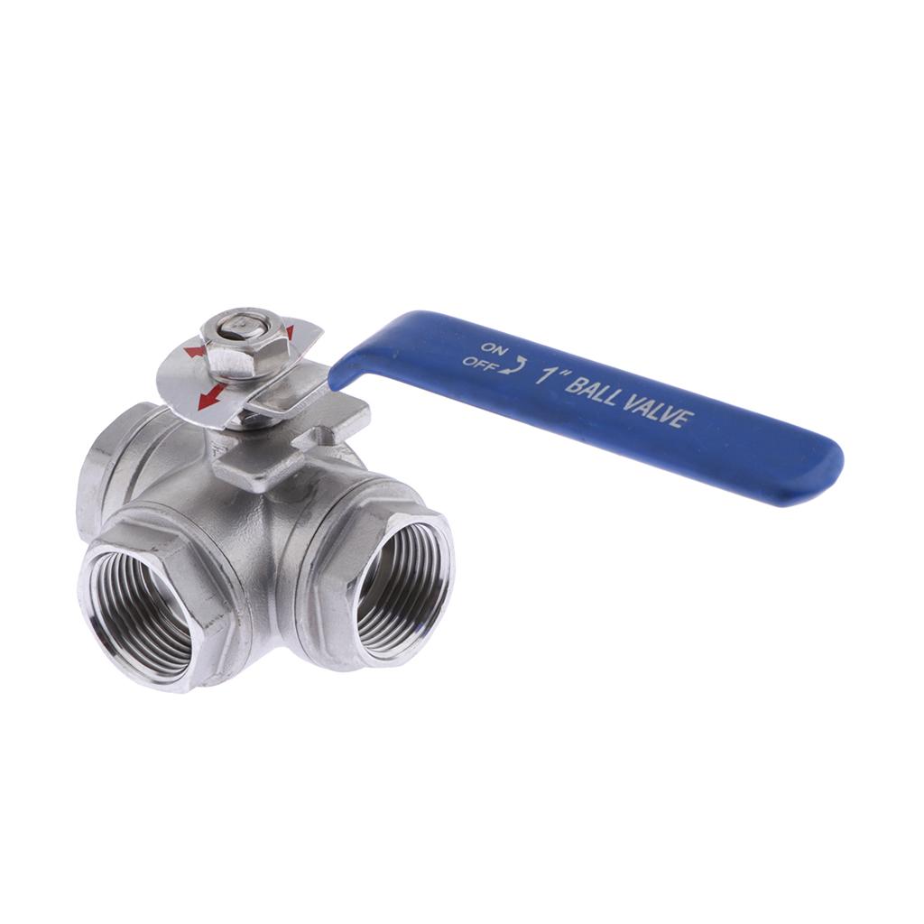 L-Port 304 Stainless Steel Three-way Ball Valve for Water Gas Steam DN25
