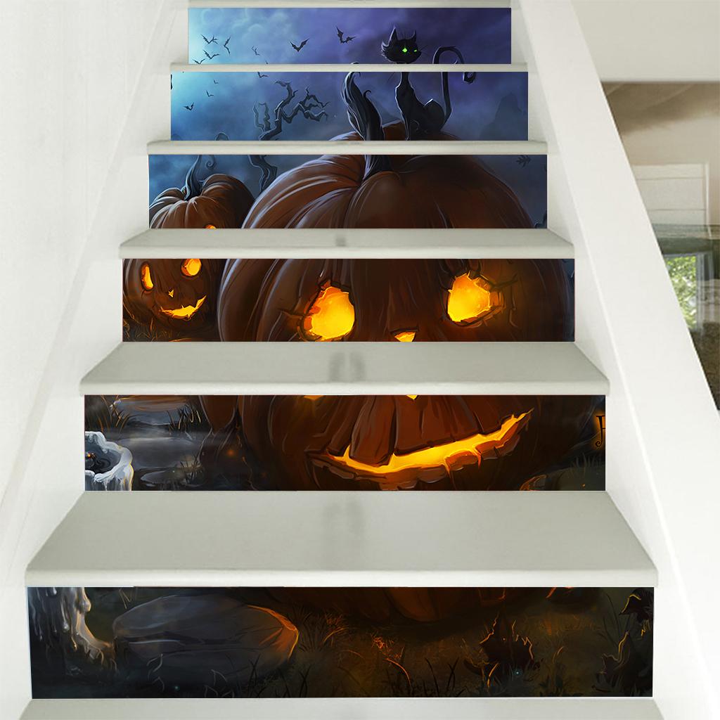 6pcs/set 3D Stair Decals Stickers Stair  Decals Staircase Sticker Style-12