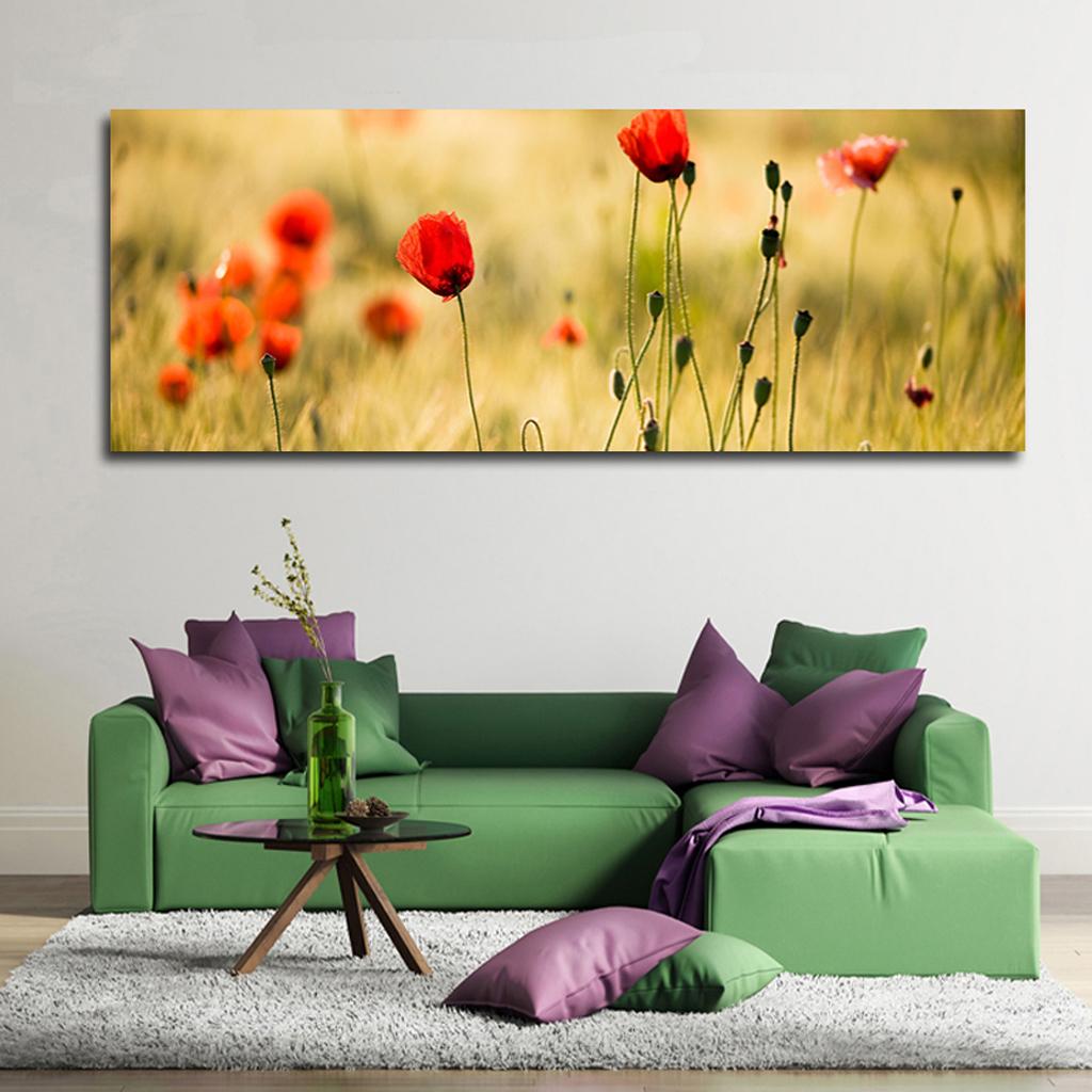 HD Modern Abstract Painting Furniture Decorative Picture Red Flower