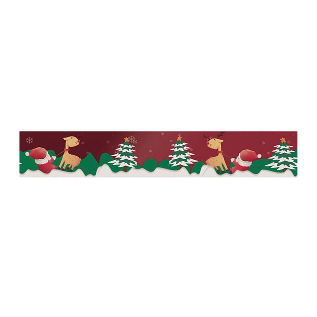 Christmas Waist Tape Line Border Sticker PVC Skirting Line Sticker 03