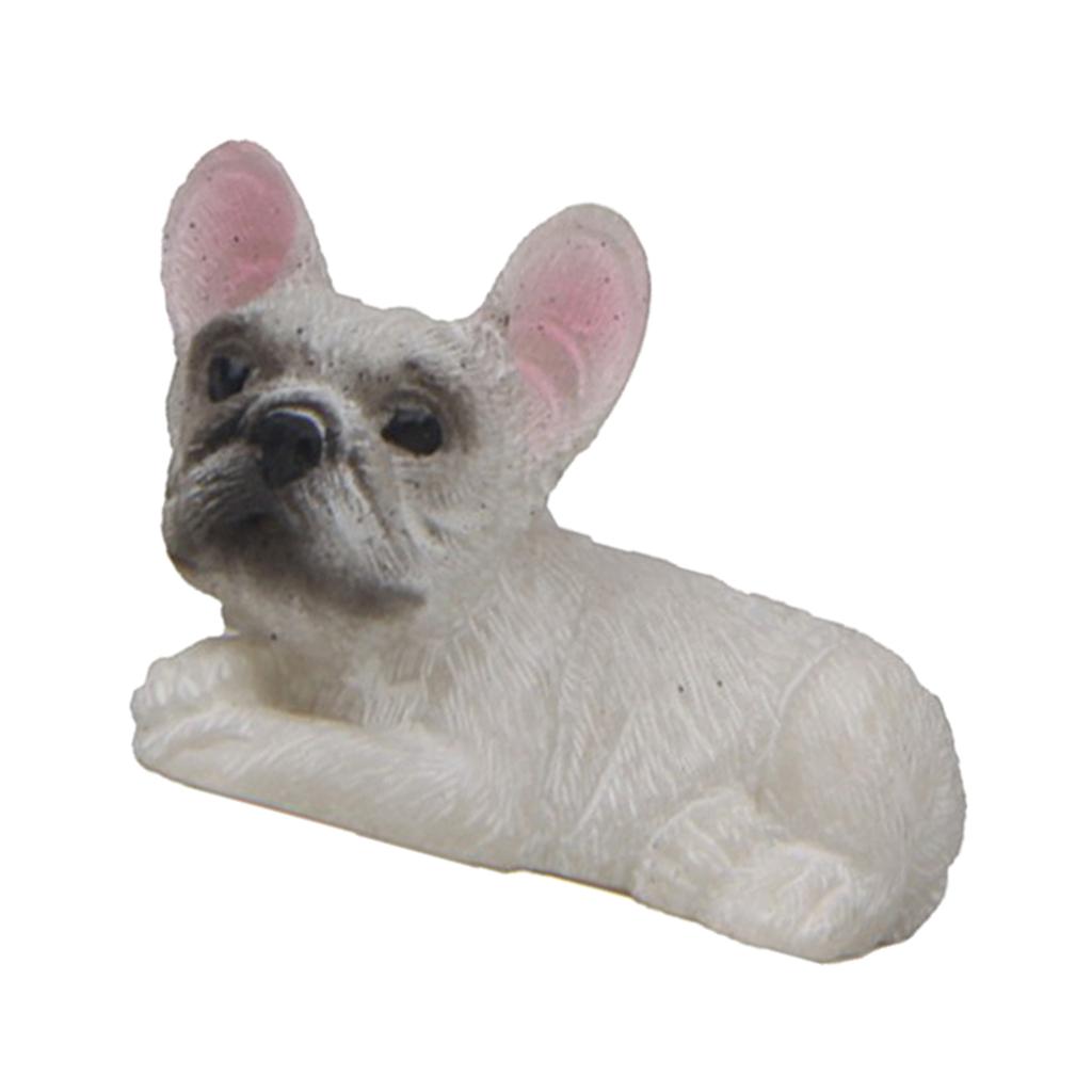 Small French Bulldog Model Animal Figure Toy for Home Decoration 02