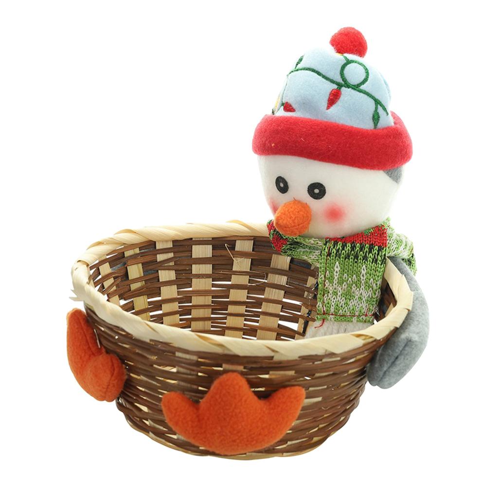 Cute Candy Storage Basket Christmas Party Gifts Holder Penguin L