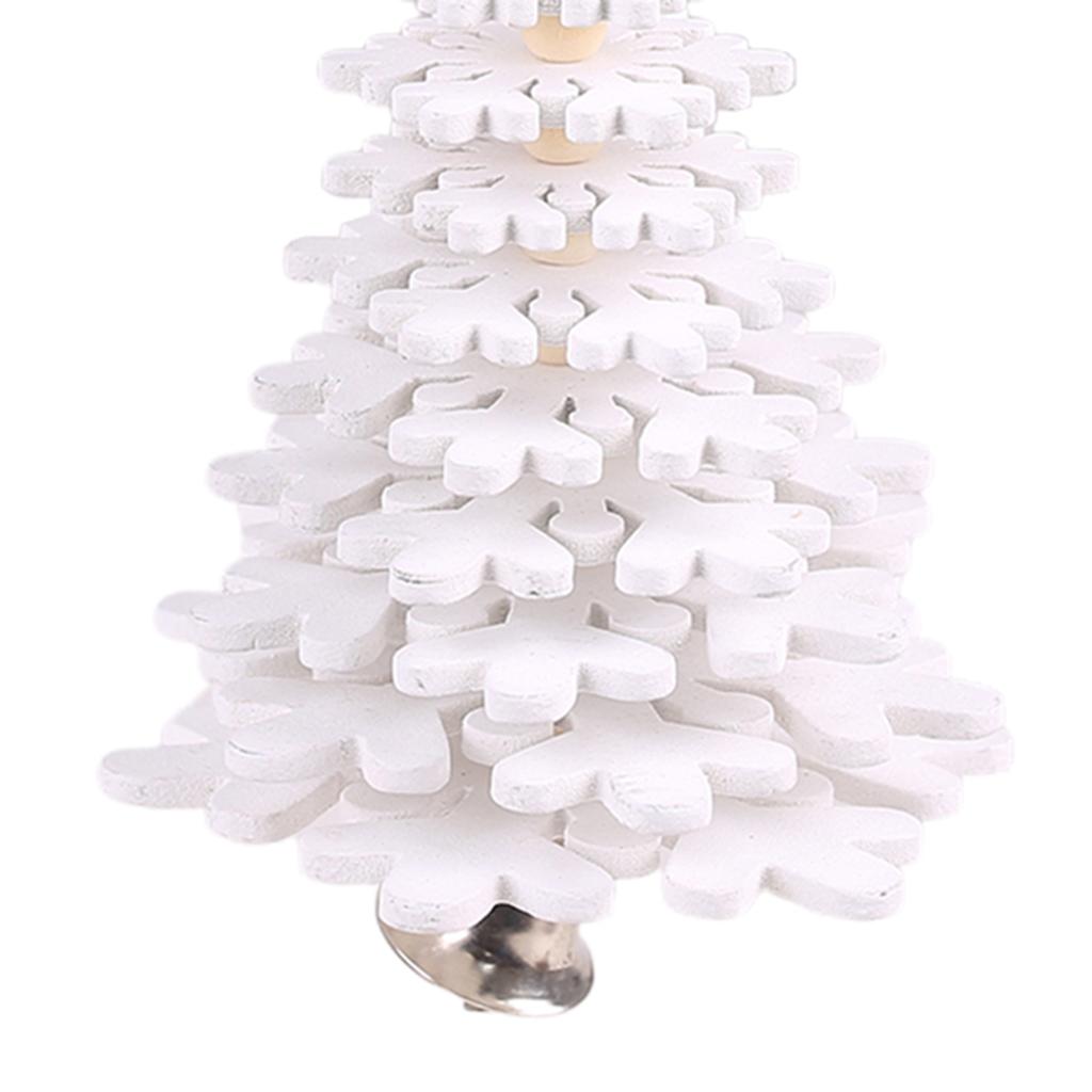 Christmas Tree Hanging Ornament Holiday Tree DIY Crafts Snowflake_White