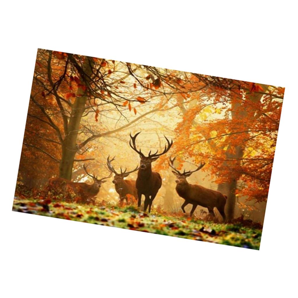 Deer Printing 5D DIY Diamond Painting Horse Cross Stitch Embroidery Picture 