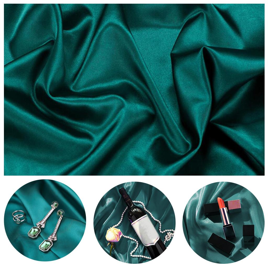 Photography Backdrops Mercerized Cloth Background for Jewelry Dark Green