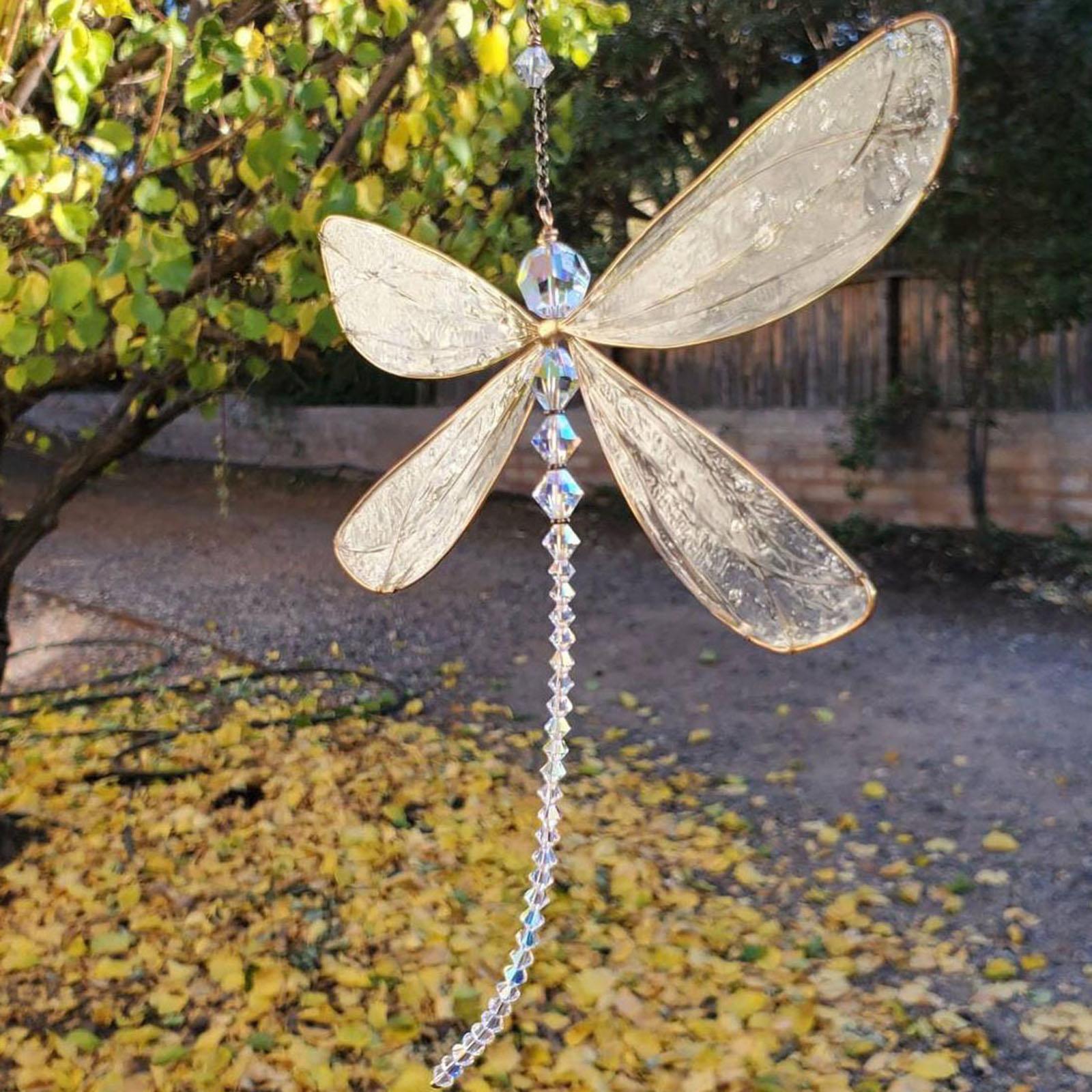 Dragonfly Suncatcher Charmful Rainbow Maker Window Balcony Hanging Decor