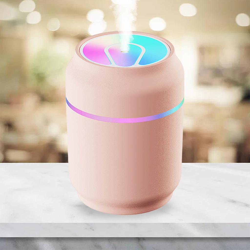 Cool Mist Humidifier Mist Maker Fogger Desktop Air Purifier Sprayer Pink