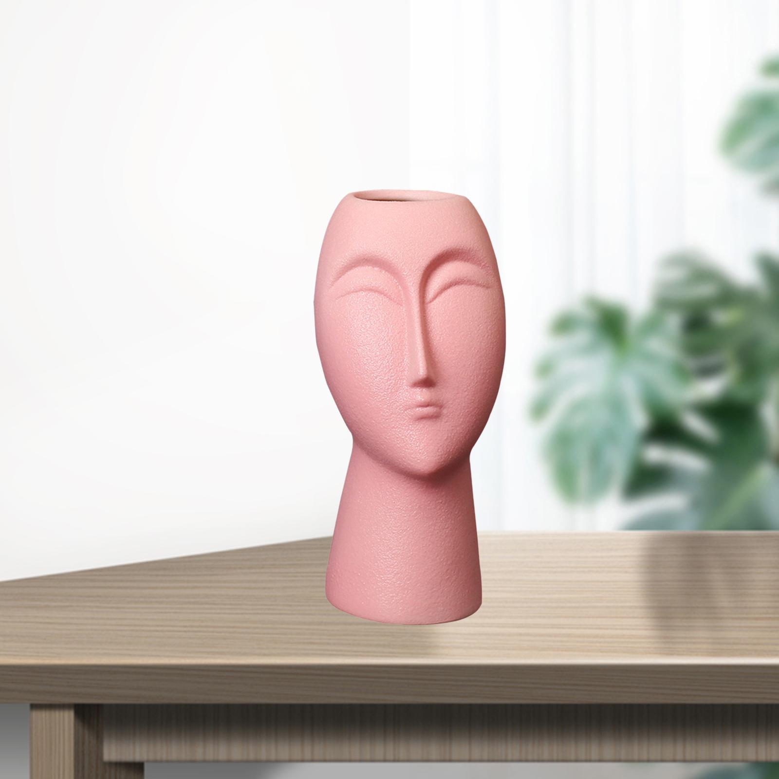 Ceramic Vase Modern Flower Vase Pot Decoration Home Table Decor Pink