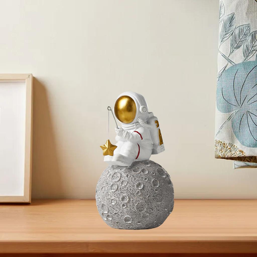 Astronaut Figurine Home Decor Spaceman Outer Space Ornament Crafts Model 3