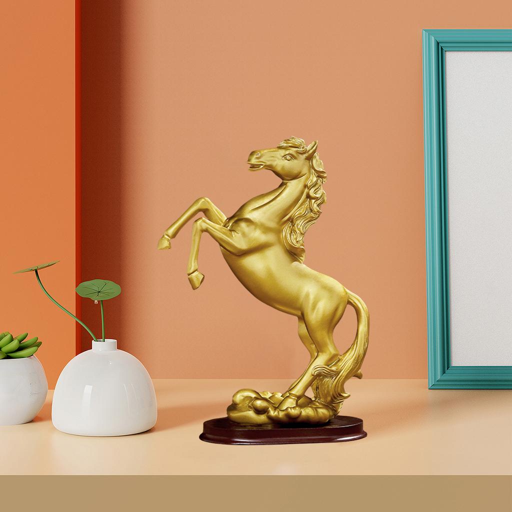 Decorative Horse Statue Sculpture Figure Art for Shopwindow Desk Ornament B