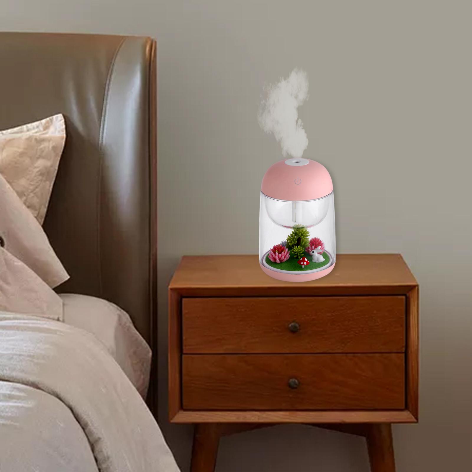 Essential Oil Aroma Air Diffuser Aromatherapy Humidifier Home 180ml pink