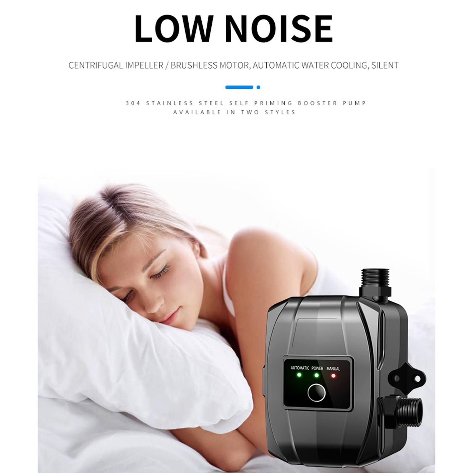 Water Pressure Booster Pump Connector Silent for Household Shower Bathroom