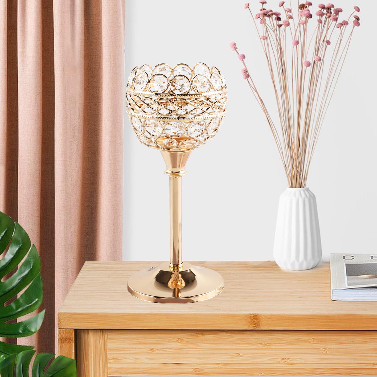 Crystal Candle Holder Centerpieces for Festival Fitting Table Valentines L