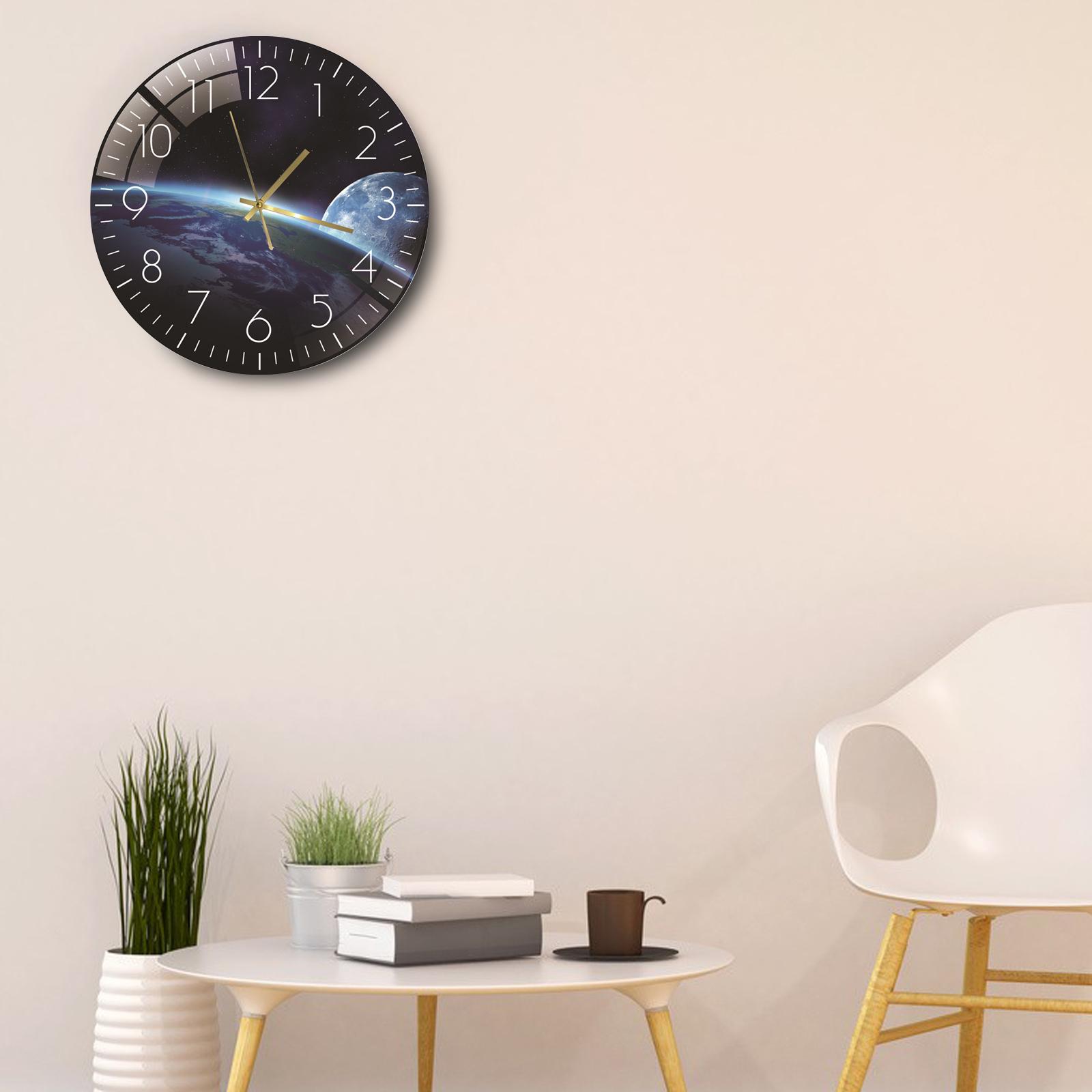 30cm Quartz Clocks Non Ticking Party Modern Acrylic Wall Clock Decor Style E