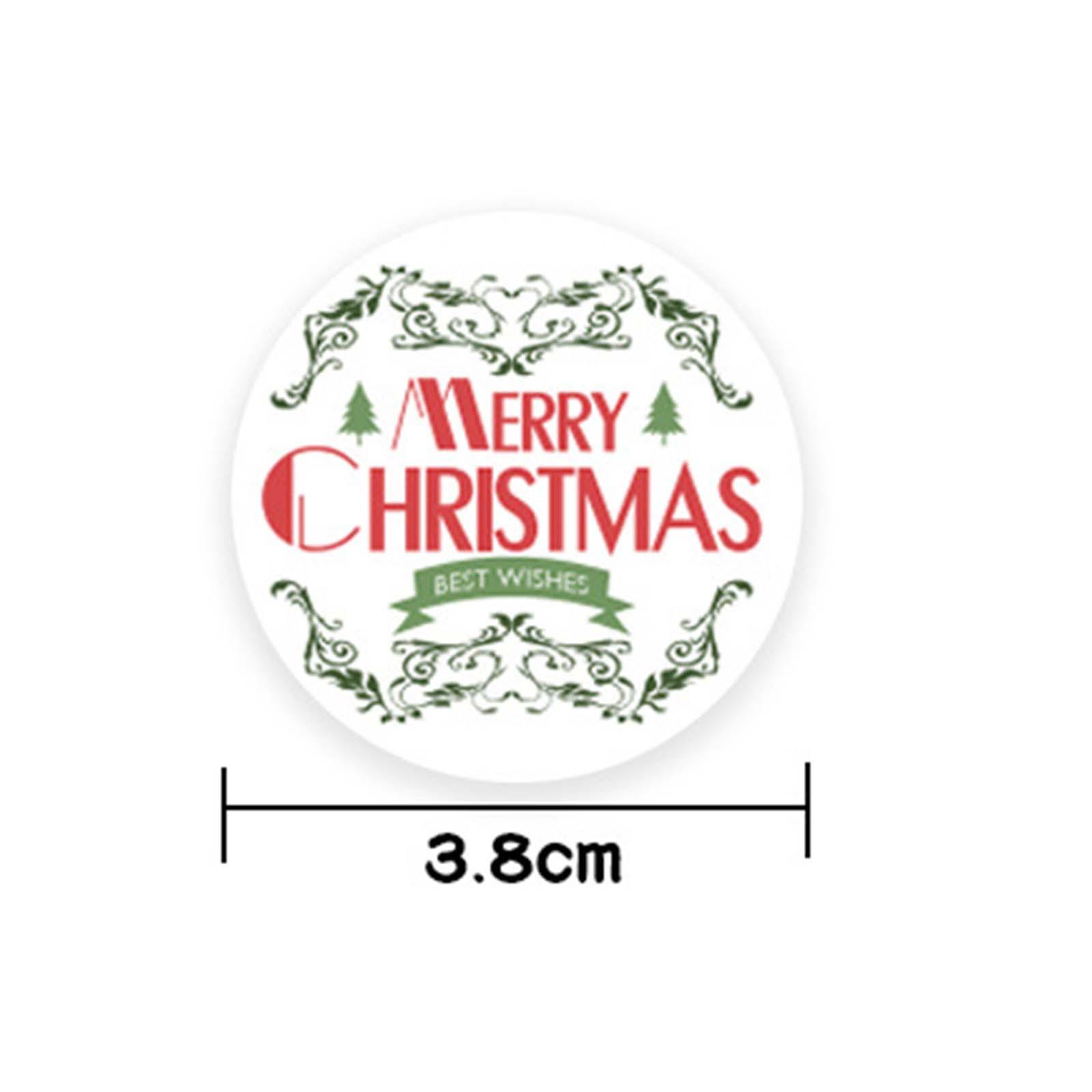 Christmas Stickers Labels Scrapbook Festival Paper Decals StyleA