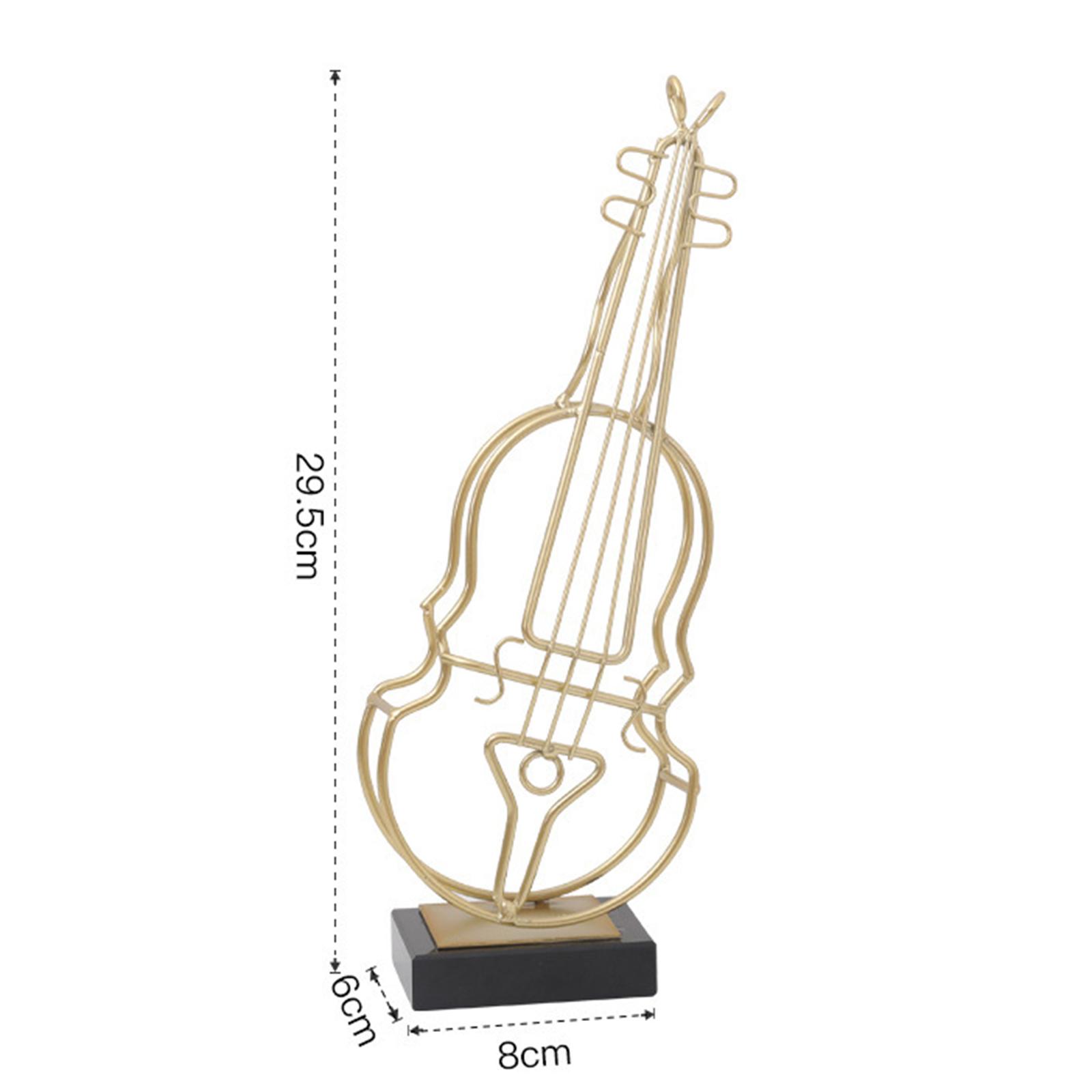 Abstract Musical Instrument Ornament Luxury for Tabletop Christmas Musician Violin