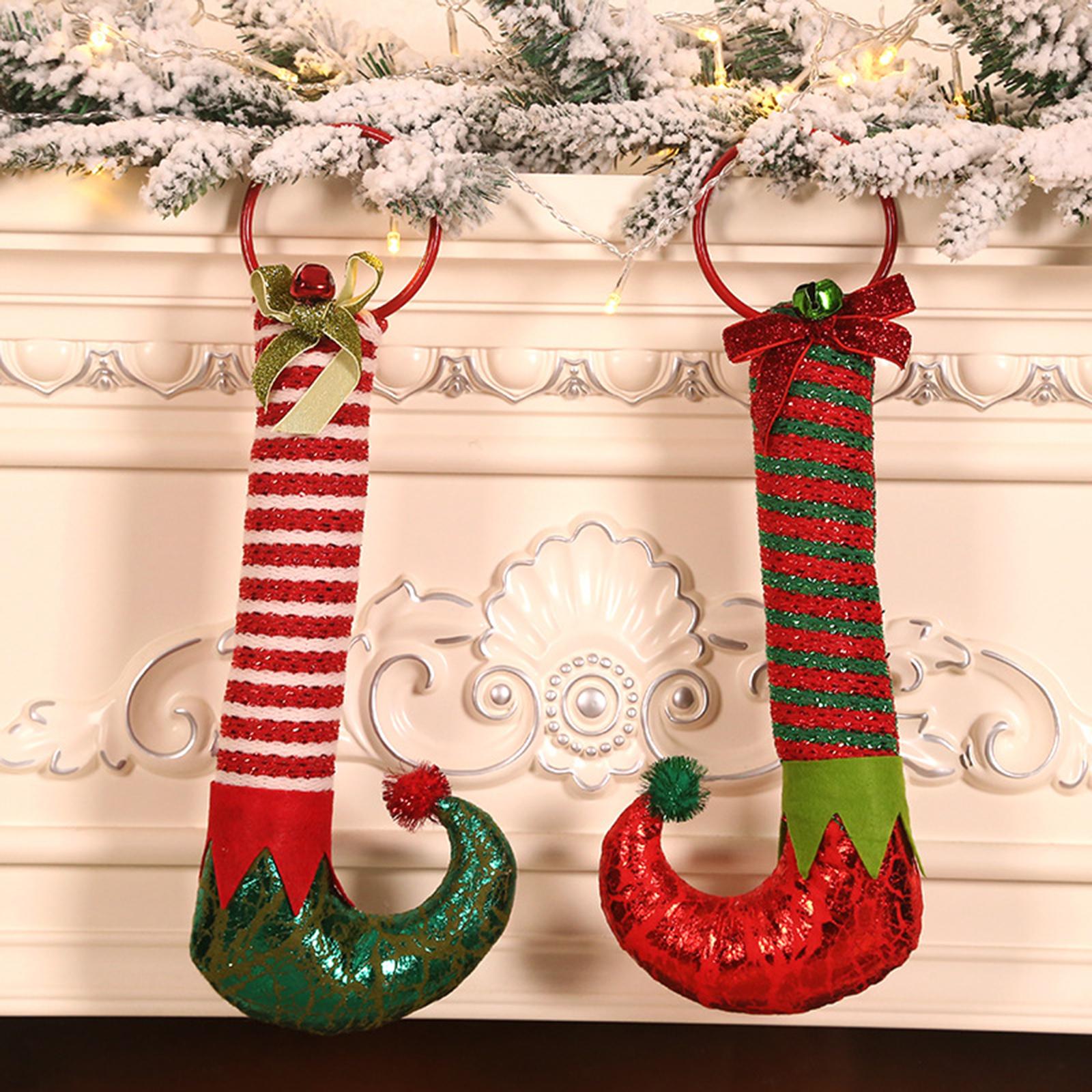 Christmas Picks Elf Legs Boot Whimsical Decorations for Christmas Tree