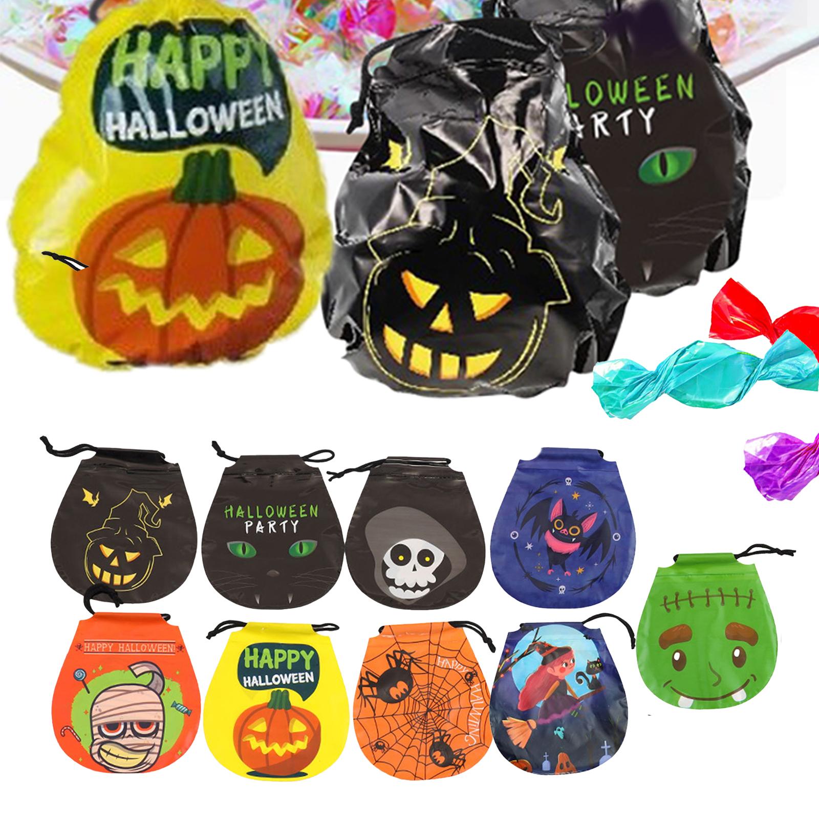 72Pcs Halloween Candy Bag Snack Packing Drawstring Goody Bags Packs