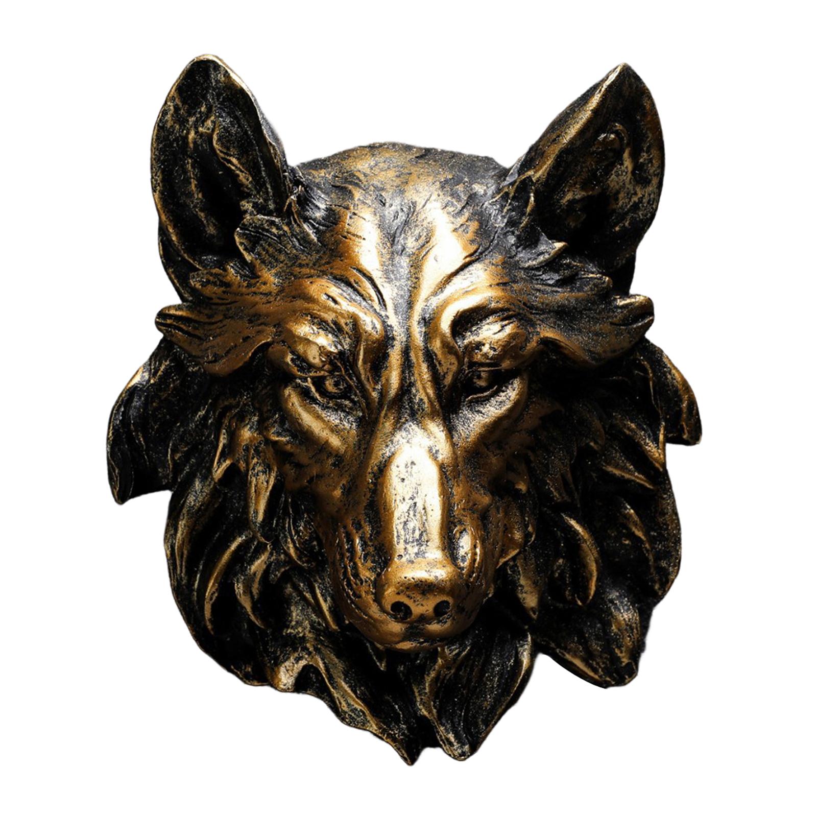 Wolf Head Wall Bust