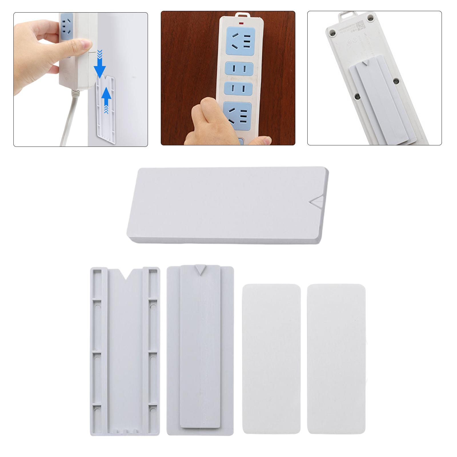 Power Strip Holder Fixer Organizer Self Adhesive for Tissue Box Practical