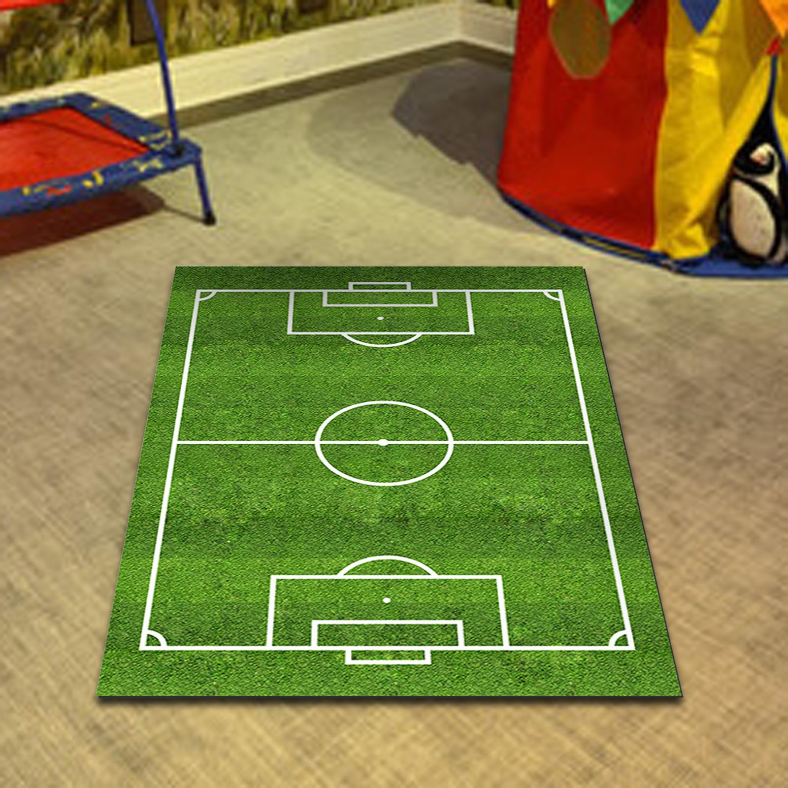 Sports Field Rugs Kids Play Mat Blanket Carpets 50cmx80cm Green