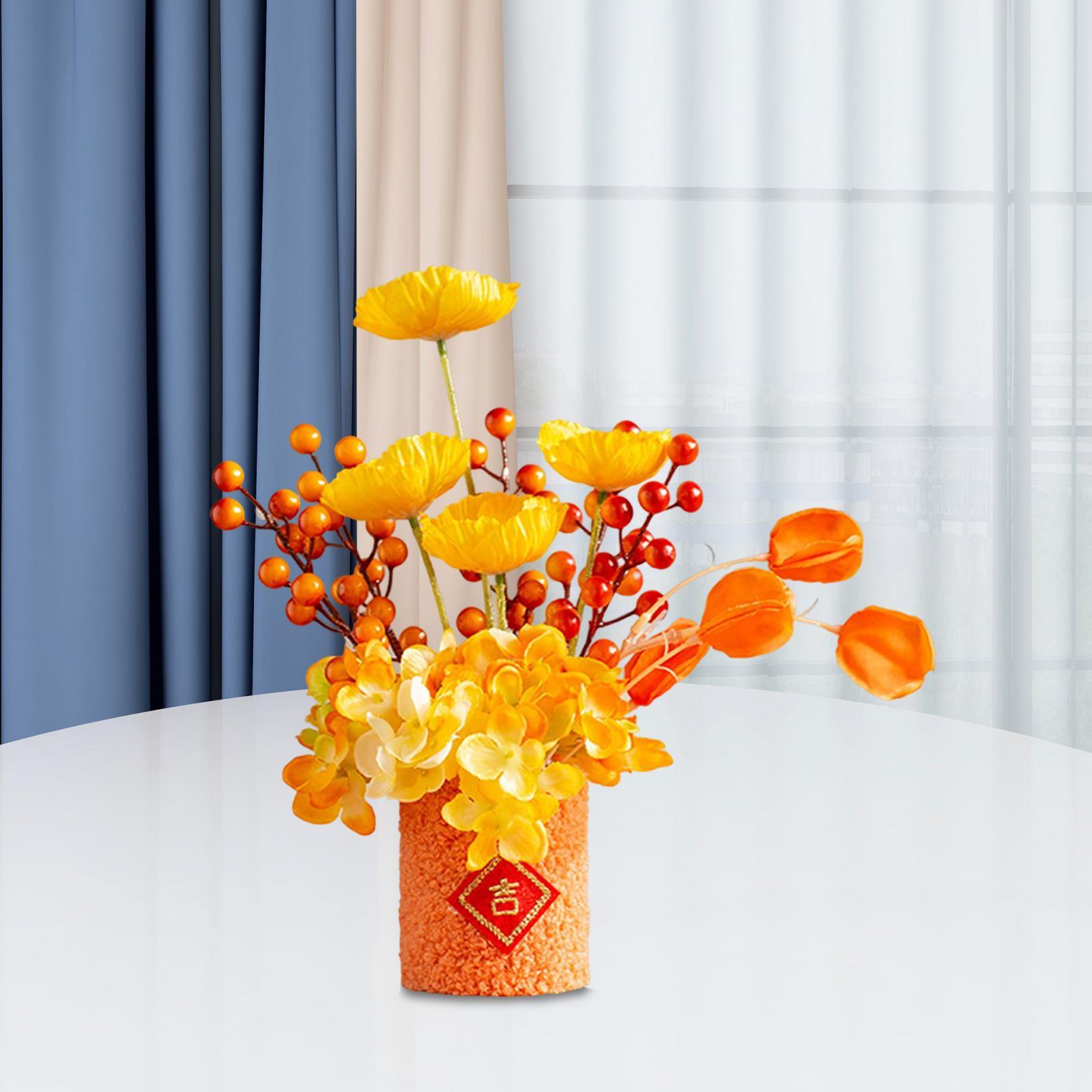 Artificial Bonsai New Year Ornaments  Style A 26x15x29cm Style B 27x14x28cm