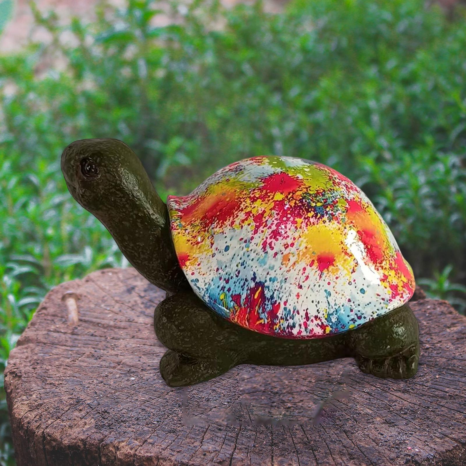 Outdoor Turtle Statues Garden Creative Craft for Backyard Parks Decoration Style F