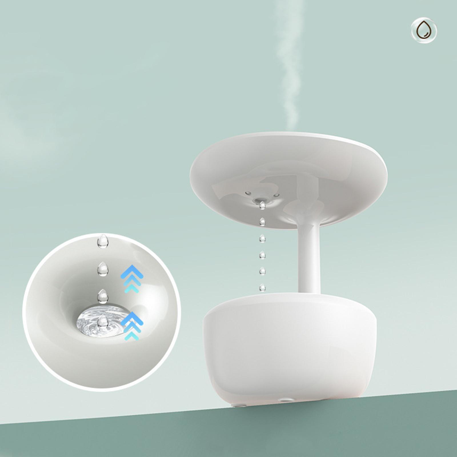 Mist Humidifiers with Water Droplets Hotel Auto Shut Off Air Humidifier white