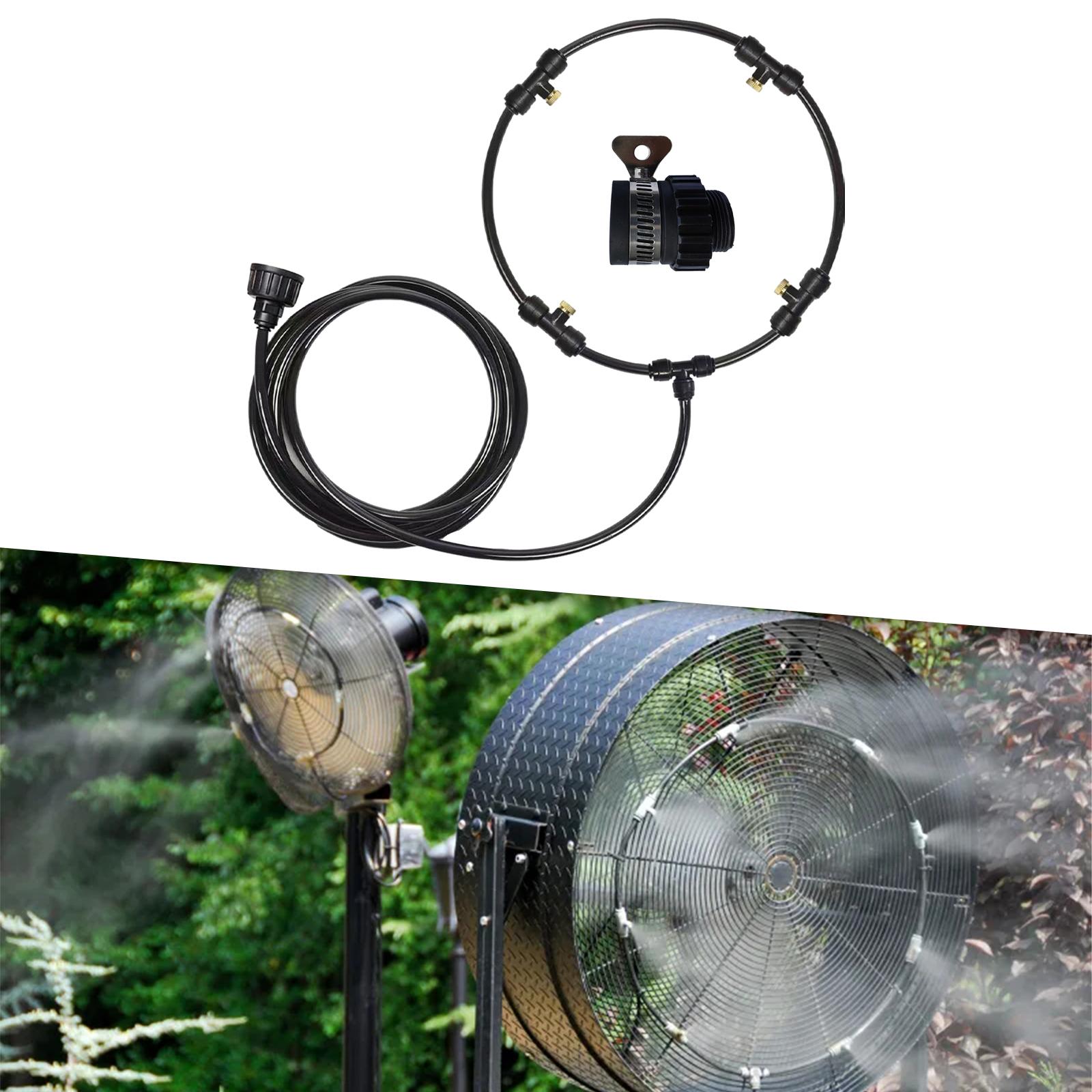 Outdoor Fan Misting Cooling System with Adapter PP Adapter 22inch