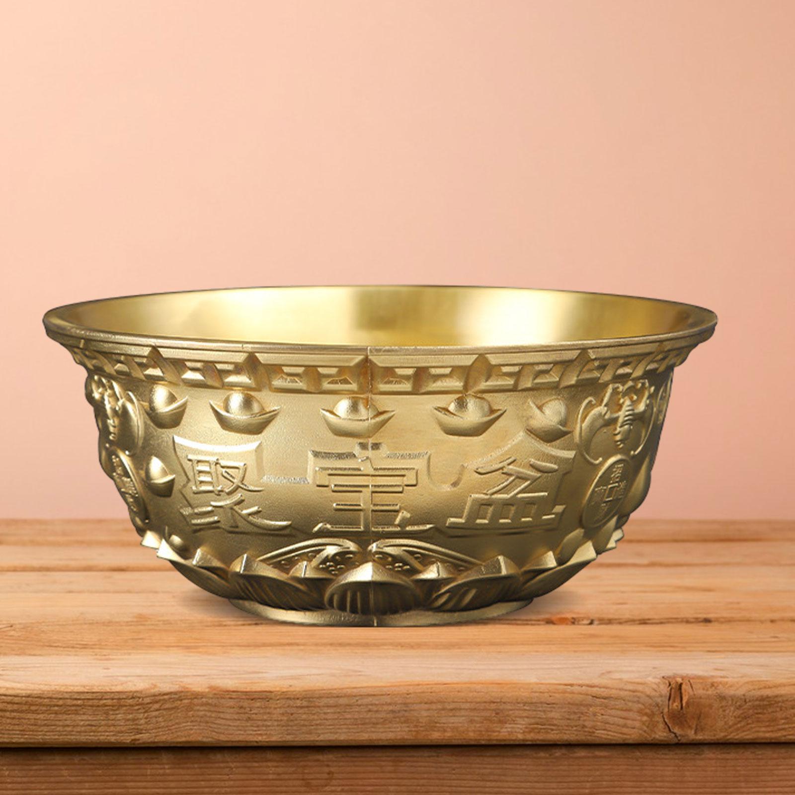 Feng Shui Treasure Basin Exquisite Tabletop Ornament for Office Wedding Desk