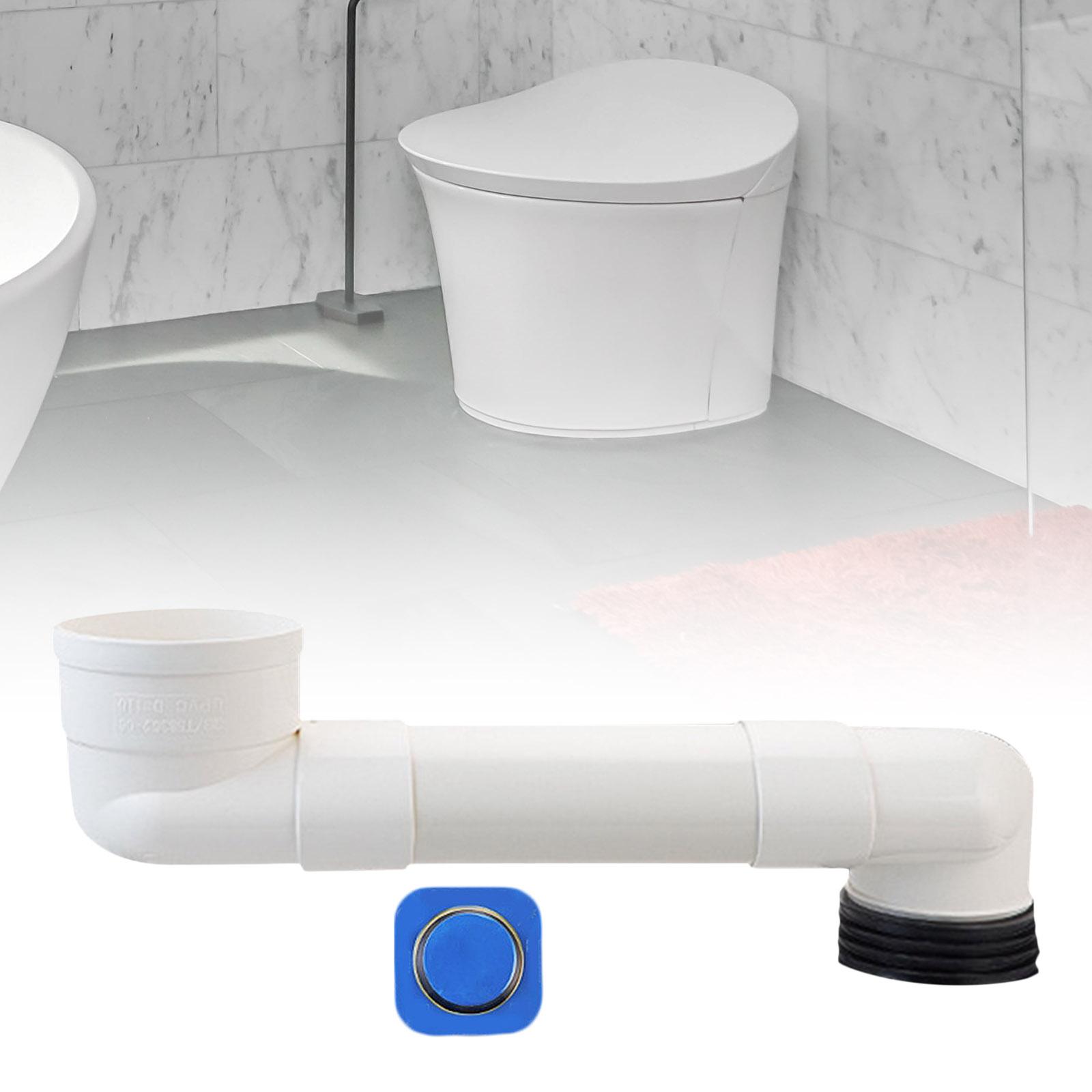 Offset Toilet Flange Extension Drain Pipe Expanded Hose Offset Closet Flange 90cm