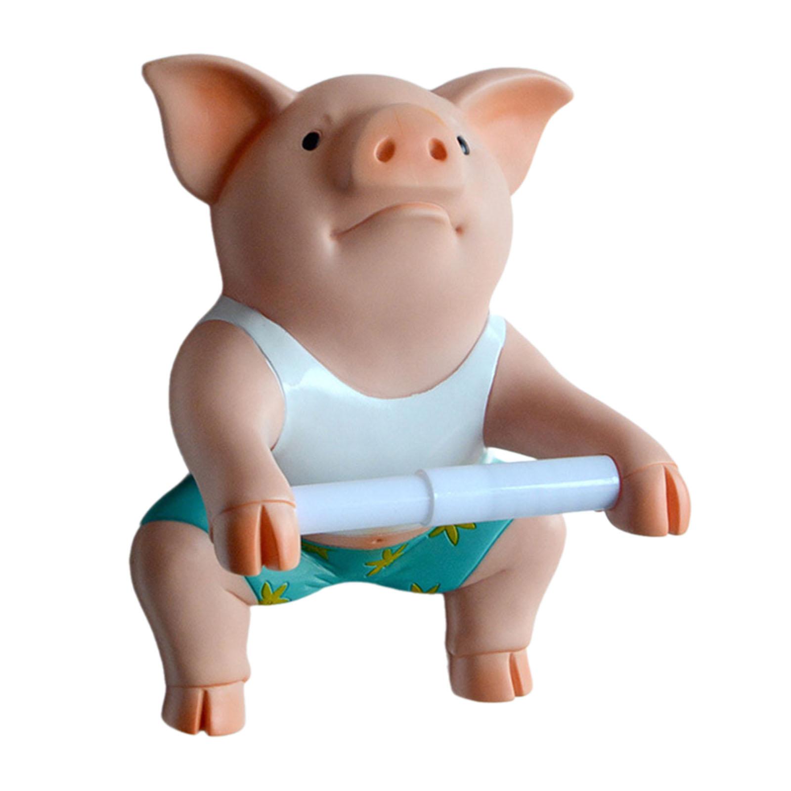 Toilet Paper Holder Pig