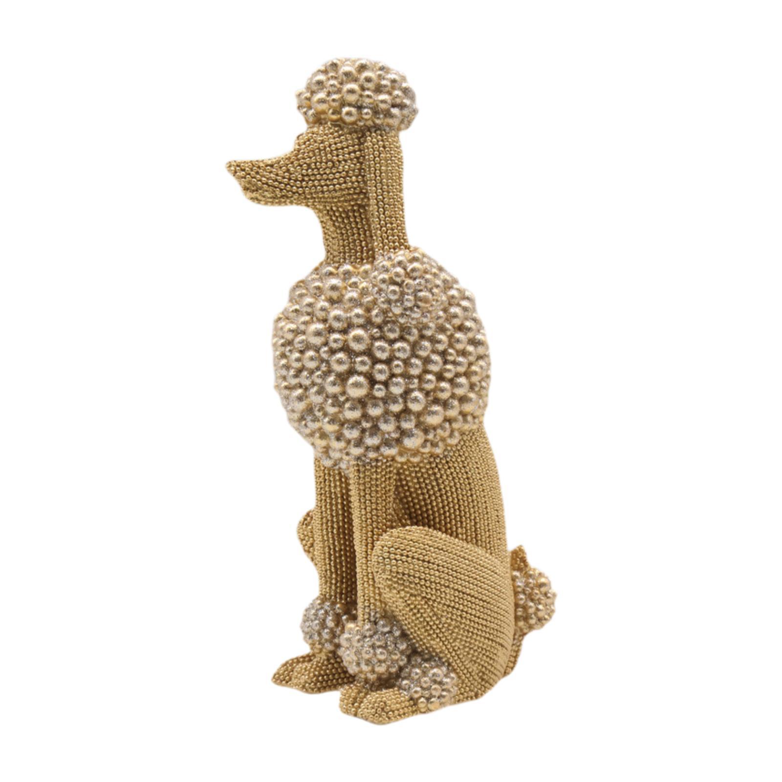 Poodle Dog Statue Decorative Ornament