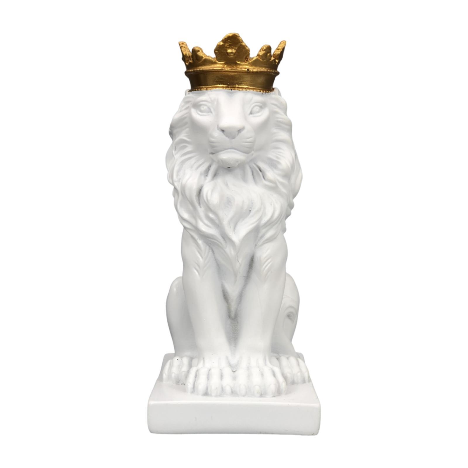 Lion Figurine White