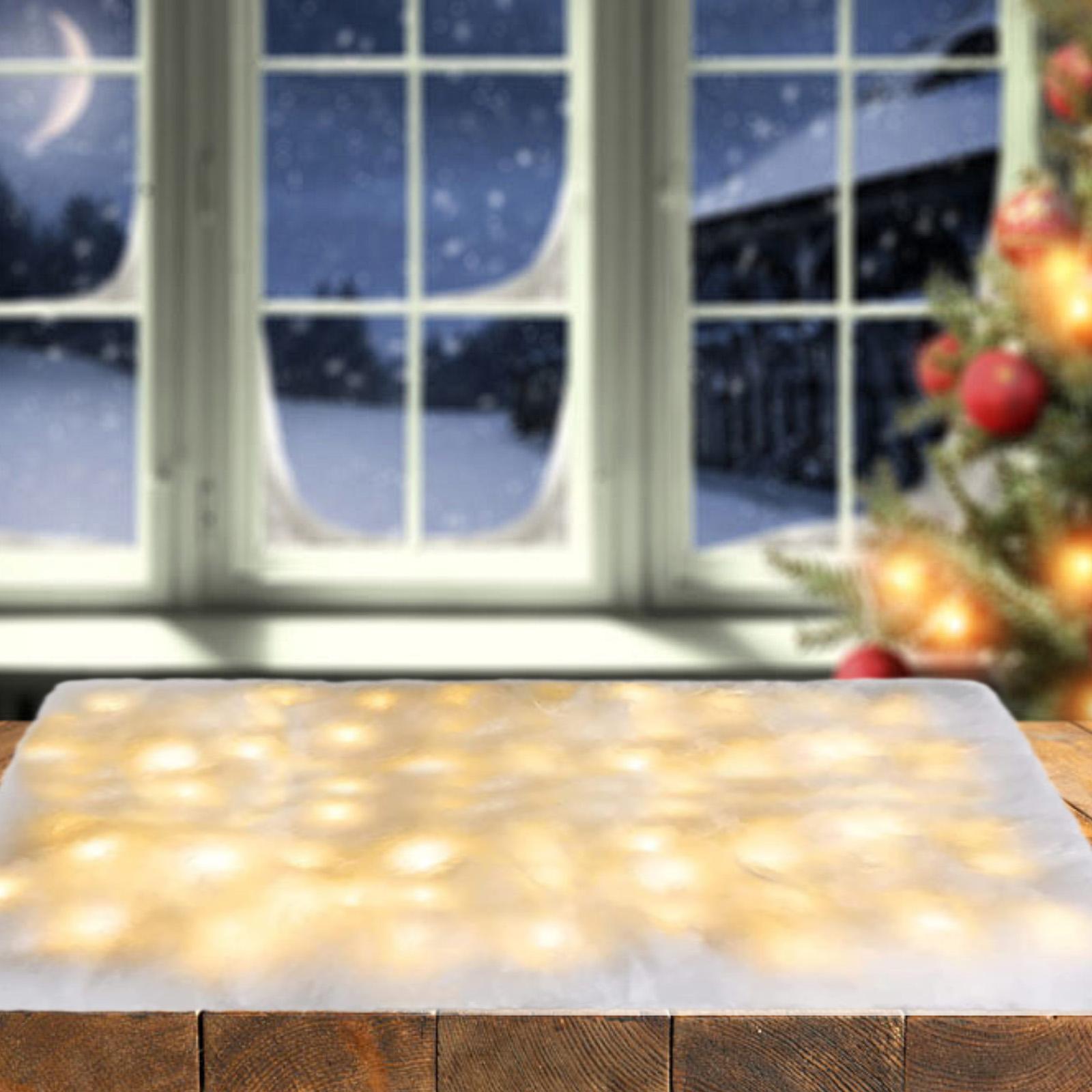 Christmas Snow Blanket with Lights 180cmx45cm Christmas Decoration