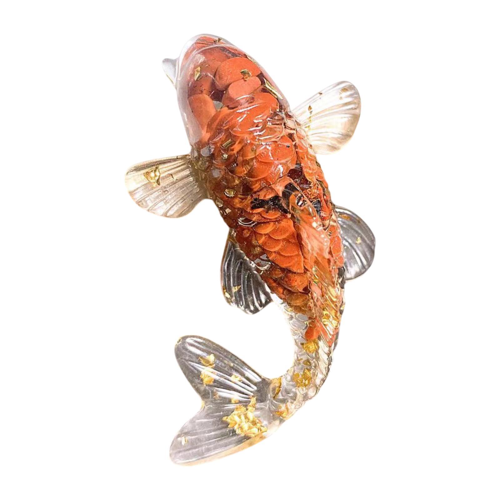 Glass Koi Fish Statue