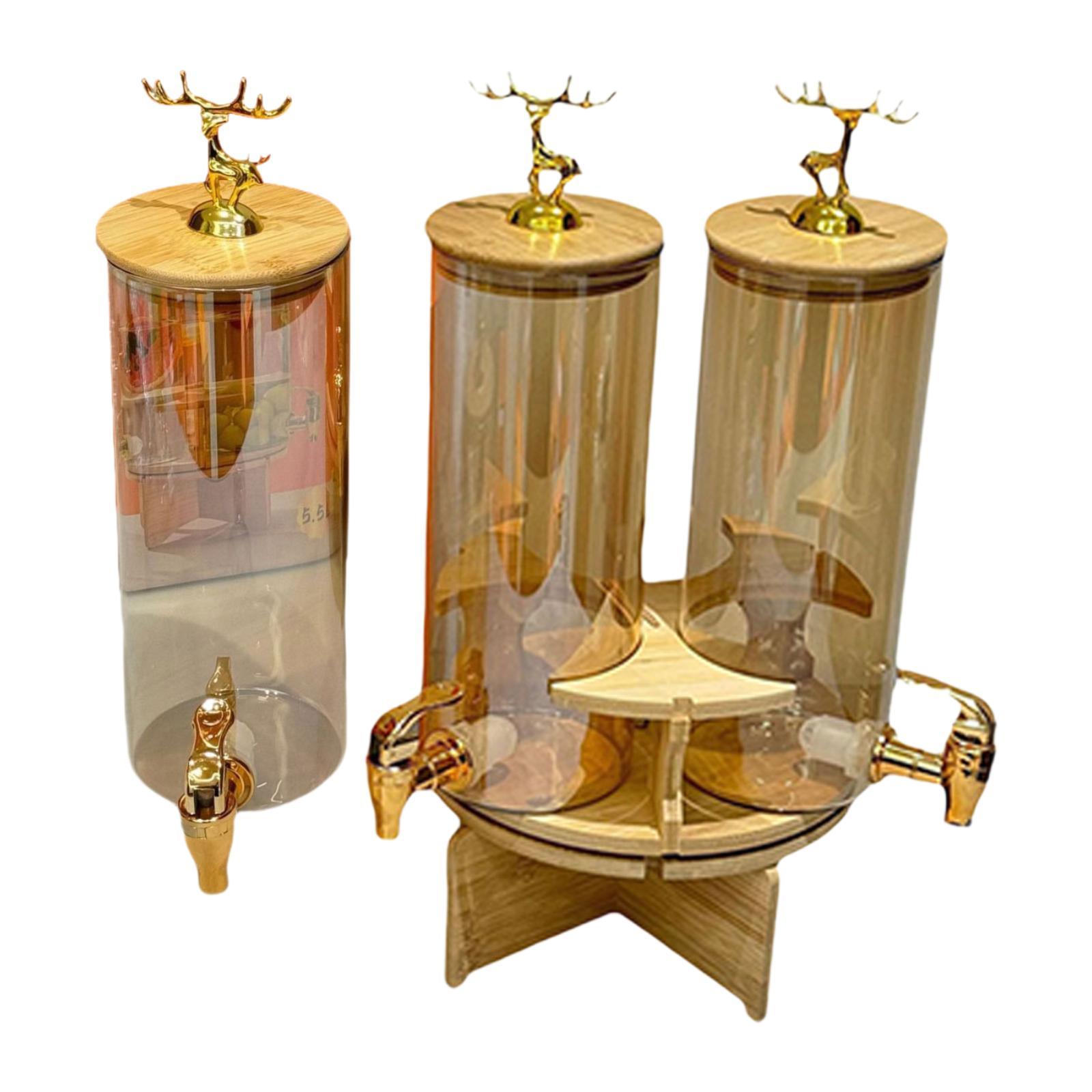 Drink Dispenser With Glass Lid
