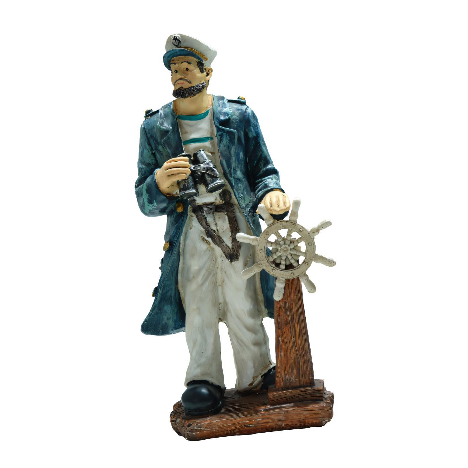 Sailor Sculpture with Rudder