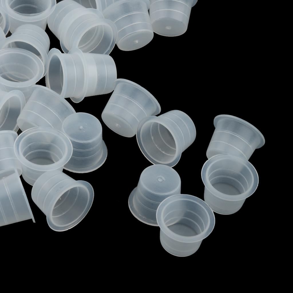 100Pcs Plastic Grommets Nipples Tattoo Machine Part Needles Supplies Clear