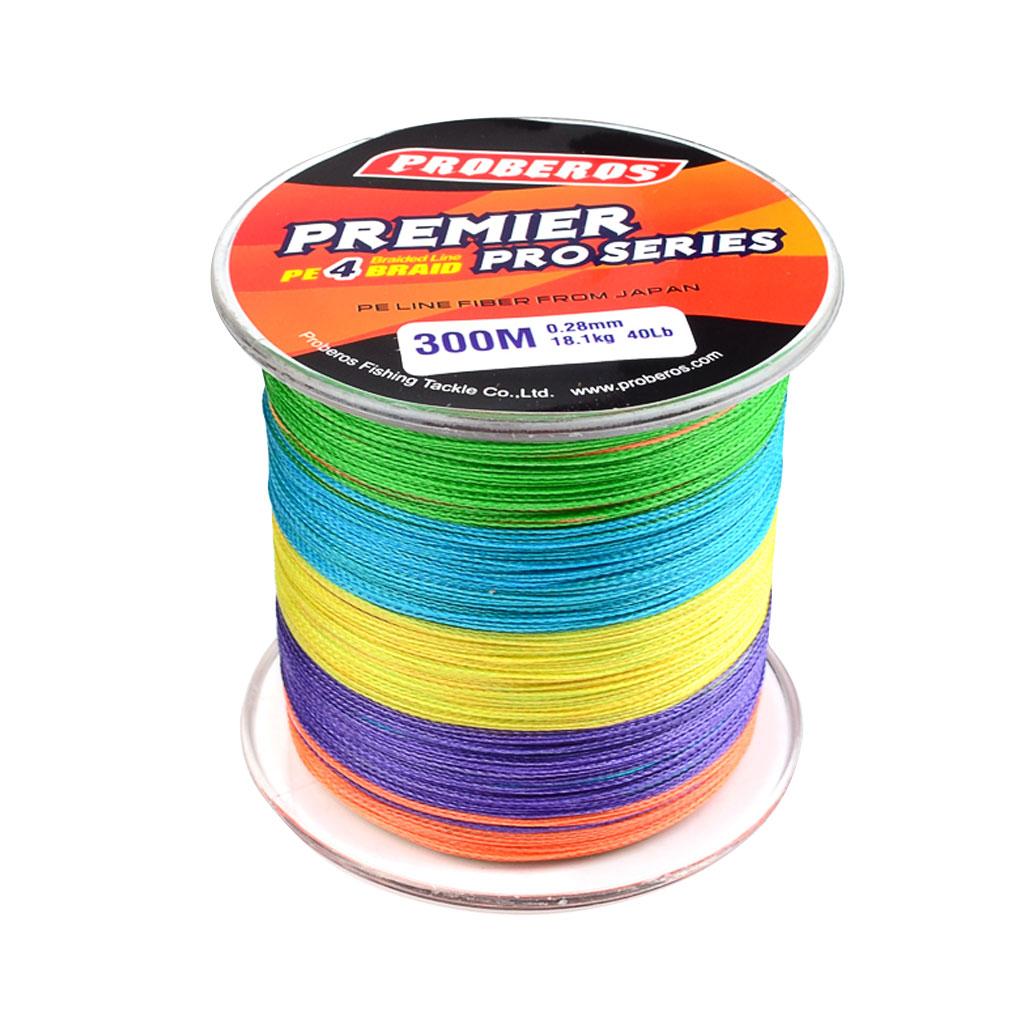 300M PE Saltwater Sea Fishing Line Braided Lines Strands Wire 35LB