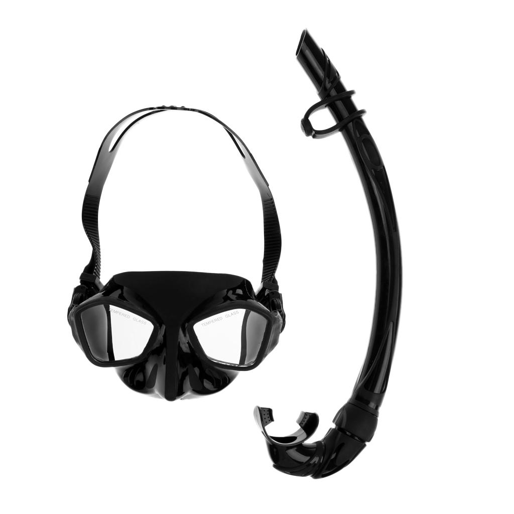Mask and Snorkel Set for Diving Freediving and Spearfishing WIL-DS-27Y 