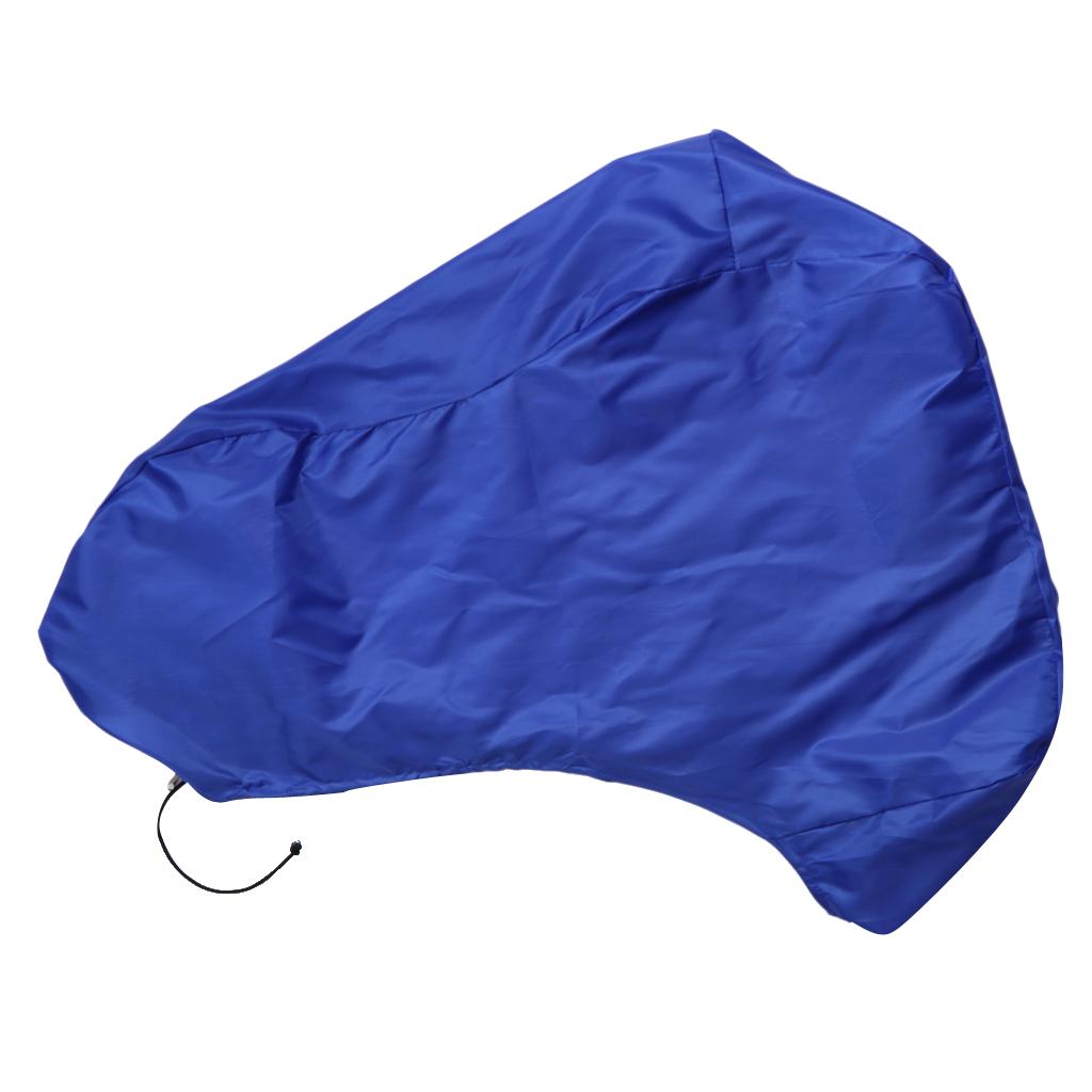 Waterproof UV Protection Outboard Motor Boat Cover 59x63x51 inch, Blue