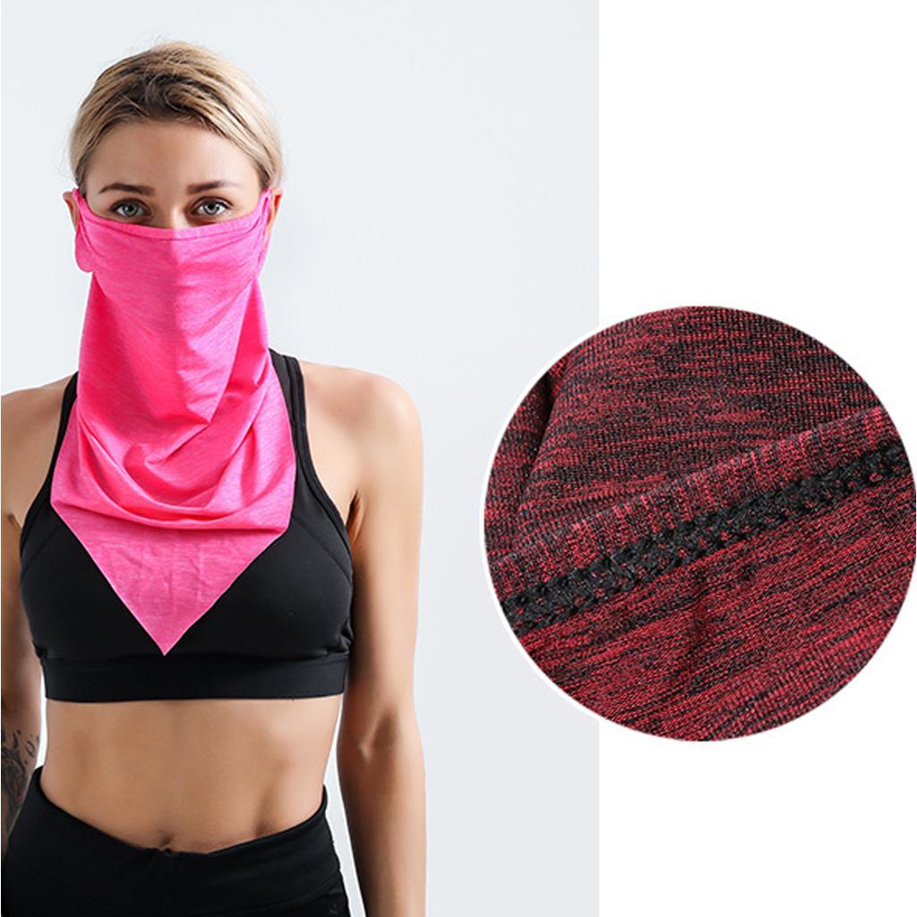 Bandana Head Face Mask Fishing Headwear Seamless Neck Tube Scarf Red