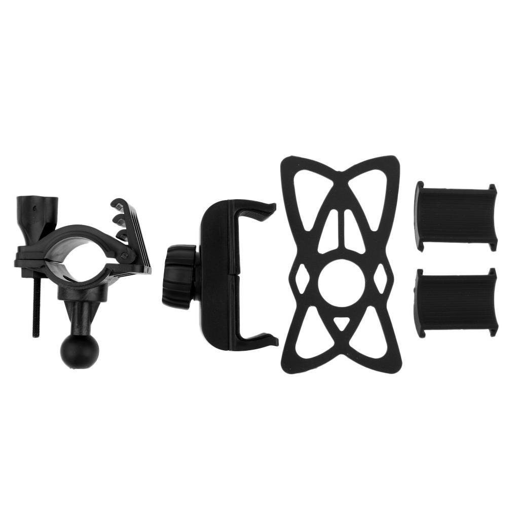 Universal Bicycle Motorcycle Bike Handlebar Mount Holder For Phone Black