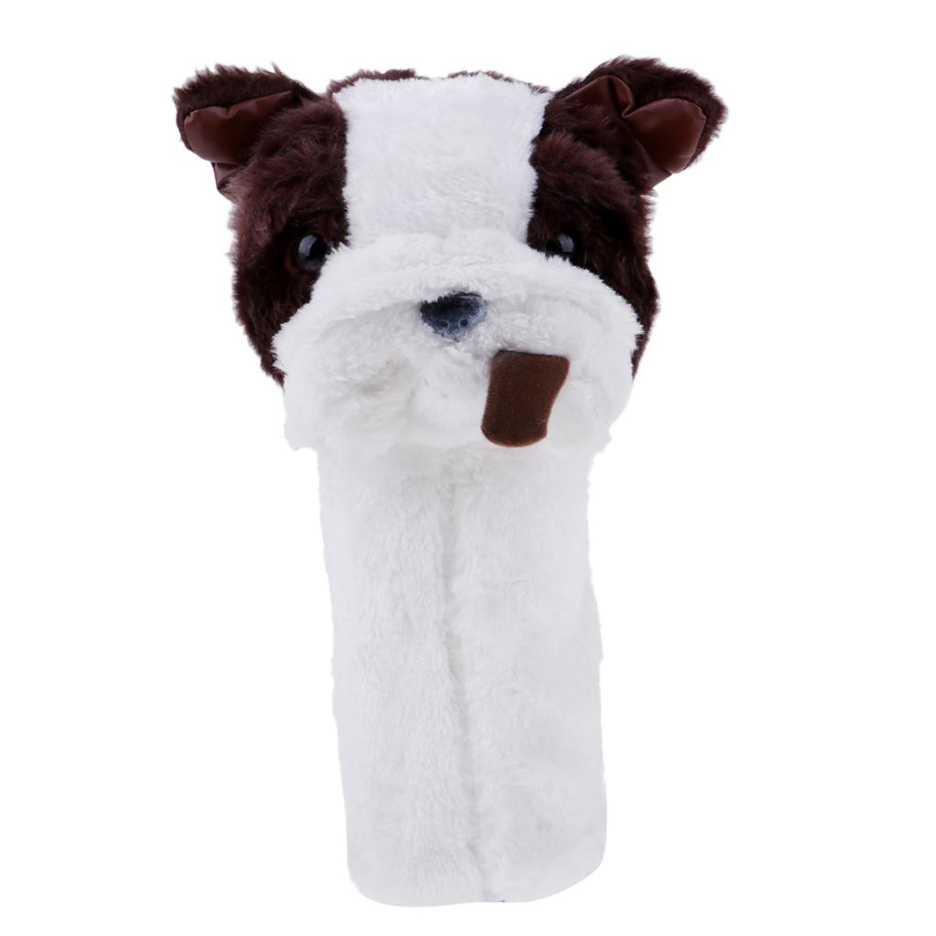 Animal Golf Club Headcover Protector for 460 cc/No.1 Wood Driver White Dog